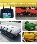 Remote Control Crawler Sprayer Machine With Tracked Chassis For Efficient Lawn And Field Treatment Heavy Duty Crawler Vehicle design showcasing multiple models.