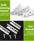 Beefed Up Metal End Clips For Webbing Lawn Chairs 2 Inch Replacement Kit With Screws 50 Clips And 50 Screws Steel End Caps