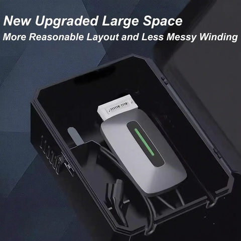 Tough As Nails Wall Mount Ev Charger Enclosure With Mechanical Lock And Translucent Tempered Glass Panel Crafted From Cold Rolled Steel For Heavy Duty Drainage And Quick Heat Release In Large Size with neatly stored EV charger.