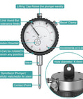 Table Saw Dial Indicator Gauge 0 To 1 Inch With 0.001 Inch Precision, showing bezel clamp and measurement increments.