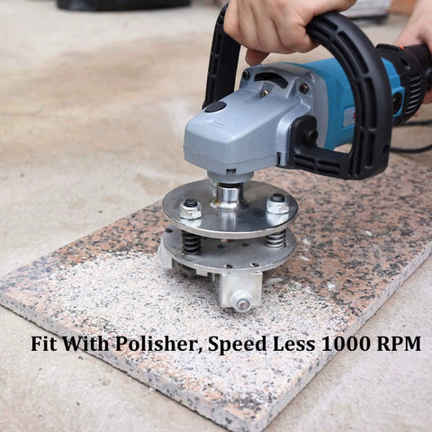 Coating Removal Stone Texturing Bush Hammer For Angle Grinder With 5 Inch Plate, Rugged Pro Grade Anti Slip Finish For Granite And Marble, Concrete Patch Prep Tool To Roughen Surfaces To CSP Four To Five Before High Build Coatings, 5/8-11 Thread on granite