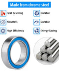 6700-2RS Double Sealed Deep Groove Ball Bearings Chrome Steel 10x15x4mm with heat resistance and high efficiency features
