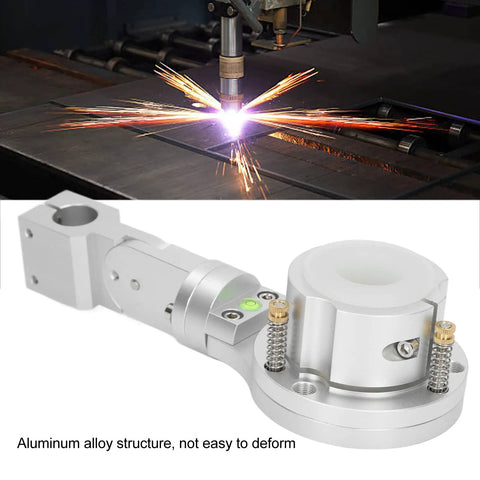 Top Rated 35mm Plasma Torch Clamp With Anti Collision Fixture And 360 Degree Free Shaking Aluminum Alloy Structure For CNC Cutting Machine Plus 25mm Lifting Rod, showcasing aluminum clamp and plasma cutting.