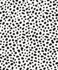 Removable Peel And Stick Wallpaper With Modern Hand Drawn Spot Pattern Easy Grab And Go DIY Accent For Bedroom Living Room And Kids Room Mess Free No Glue Or Residue Twenty Point Five Inches By Sixteen Point Five Feet Made In USA, showing black dot pattern