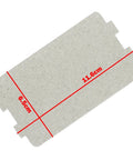Rectangular mica sheet from Microwave Waveguide Mica Sheets Set, showing 11.6cm by 6.5cm size, heat-resistant insulation layer.