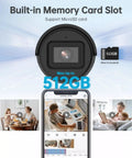 Smartphone screen showing footage captured by 4K 8MP AcuSense PoE Bullet IP Camera For Indoor Outdoor Surveillance With Human