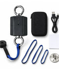 500Kg Isometric Strength Tester Push Pull Dynamometer For Athletes Digital Force Gauge Hand Grip Tester For Bodybuilders Coaches High Resolution Sports Science Training Gear Badass Gains Detector with accessories including cords and case.