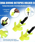 Scuba Octo Plug Regulator Holder With Yellow Plastic Clip 2 Pack Mouthpiece Keeper for Diving Keeps Octo Regulator Secured to BCD