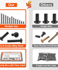 Comparison of 600 Piece M3 Screw Assortment Kit For 3D Printer DIY with multiple sizes and sturdy box versus others with limited options