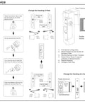 Diagram illustrating installation steps for Deadlatch Storefront Door Set With Push Paddle Exit And Mortise Lock Cylinder.
