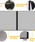 Magnetic Garage Door Screen 8 By 7 Ft For One Car, Reinforced Fiberglass Mesh With Strong Magnets, Easy Frame Tape Install Features