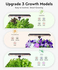 Indoor Hydroponics Grow System With 12 Pod Kit And Full Spectrum LED Grow Light for vegetables, flowers, and herbs