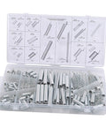 200-Piece Heavy-Duty Compression And Extension Springs Set With Storage Box For Home Repairs DIY, springs displayed in case