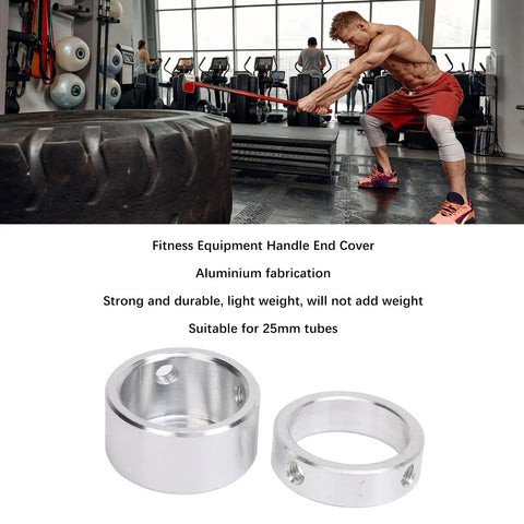 Rock Solid One Inch Aluminum Handle End Covers For Gym Fitness Equipment Lightweight Wear Resistant Fitment Kits For Heavy Duty Strength Training Rack Accessories Easy Install, durable aluminum end covers for 25mm tubes.