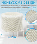Honeycomb design of Six Pack Replacement HC888 Series Filter C For Honeywell HC888 HC888N HCM890 Duracraft Walgreens humidifiers.