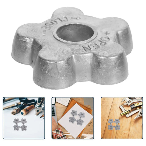 Upgrade Your Gas Setup With This 6 Pack Silver Aluminum Handwheel Valve Handle Hexagon Design For Effortless Fast Replacement And Leak Reduction Boost Efficiency Today, silver valve handle