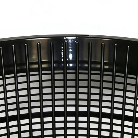 Close-up of rugged hydroponic net cup rim showing heavy duty weather resistant mesh for indoor and outdoor gardens