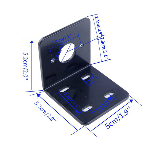 Alloy steel motor bracket 775 795 with dimensions for DC motors mounting, featuring robust construction and precise measurements for stability.