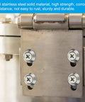 Top Notch Stainless Steel Countersunk Washer With Smooth Cnc Finish And Rock Solid Flush Mount Cup Gasket Design Built Tough For Heavy Duty Industrial Construction Jobs in close-up on stainless steel hinge.