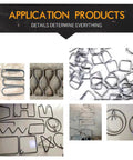Various steel rebar stirrups for construction applications, showcasing different shapes and sizes produced by the Badass CNC Rebar Stirrup Bender Designed To Crush Heavy Steel Workloads With Top Shelf Precision And Zero Headaches For Contractors Who Need A Relentless Workhorse On The Job Site Now.