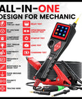 Pro Grade Power Circuit Probe Kit For Cars With Oscilloscope Mode 9 To 30V Range Automotive Circuit Tester including multimeter
