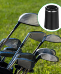 12 Pack Black Golf Ferrules For Tapered Irons, Fits 0.335 0.365 And 0.370 Shafts With Silver Ring, club heads and ferrule inset