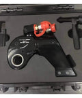 Hydraulic Torque Wrench In One Half Inch Square Drive Made From Rugged Alloy Steel For Hard As Nails Grip and Pinpoint Accuracy Featuring A Flex Hose In Tight Spots This No Nonsense Shop Gear Pumps Out Serious Clamping Force Daily in a protective case.