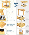 Comparison of 2-Tier Bamboo Shower Bench with non-slip legs and storage shelf vs traditional stool
