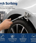 Heavy Duty Adjustable Wheel Arch Scriber And Garage Ready Automotive Body Line Gauge for precise wheel arch marking.