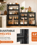 4 Tier Bolt Free Kitchen Storage Shelves With Adjustable Detachable Metal Tiers Heavy Duty Steel Shelving Unit