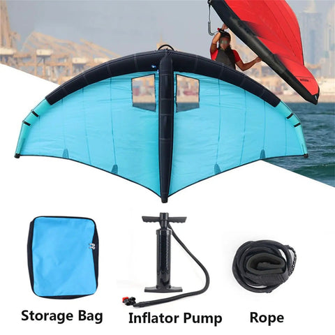 Inflatable Surf Wing For Wind Wing Foiling And Water Sports, 5 Cubic Meters Handheld Kite Wing, accessories included