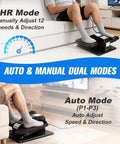 Under Desk Elliptical Workout Machine With Remote, 12 Speeds Quiet Seated Pedal Exerciser For Home Office Gym, dual modes.