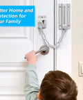 Two Pack Stainless Steel Door Chain Lock For Inside Doors, Heavy Duty Security Chain With Thickened Link Design, Child Safe
