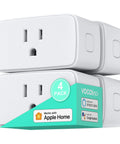 Smart Plug 4 Pack With WiFi Voice Control Works With Alexa Apple HomeKit Google Assistant Siri No Hub Required 15A 110 120V