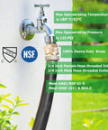 Brass Backflow Preventer Vacuum Breaker For Garden Hose With Anti Siphon Check Valve Three Quarters Inch Connection Installed