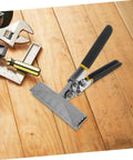 Hand Seamer Metal Bender Tool For Sheet Metal Bending And Flattening With Ergonomic Handle on wooden surface