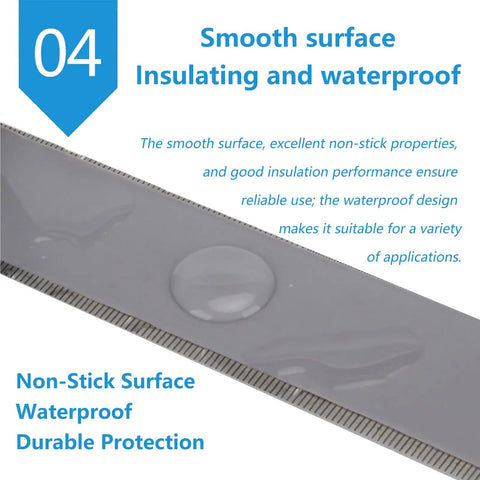 Close-up of smooth, waterproof non-stick surface of Top Grade High Heat PTFE Sublimation Tape for Smooth Transfers.