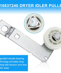 W10837240 Dryer Idler Pulley from Smooth Sailing Laundry Fix 4392067 Repair Kit for Kenmore Maytag Whirlpool.