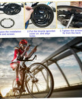 Installation of Sprocket Guard Chain Cover for Bicycle Lightweight Crank Ring With Four Screws Easy Install on mountain bike.