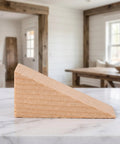 Built Tough Heavy Duty Wooden Door Wedge Stopper 20 Pack Triangular Wall Protector on marble countertop