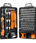 Heavy Duty Ratchet Screwdriver Set With Magnetic Bits, Sleek Mechanic Tool Kit For Tough Household Repairs And Handyman Jobs You Gotta Get Done Fast.