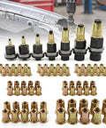 Solid Grade Carbon Steel Rivet Nut Tool Kit With M3 To M12 Metric Inserts and sturdy mandrel drivers laid out for easy access.