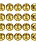 20 Pack Threaded Ball Nut Knobs M3x9mm Carbon Steel Female Thread Caps For Lighting Fixtures, Machinery, DIY Projects, Round Solid Screw Caps Electrophoretic Gold Finish, 20 gold threaded ball nuts