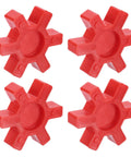 Uxcell red urethane jaw coupling inserts L099/L100, set of 4 for L-jaw couplings