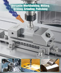 Precision Screwless Mini Grinding Vise With Alloy Steel Insert Pro Grade Machined Vise Built For Tight Squareness Rugged Wear Resistance And Quick Clamp For Small Parts And Detailed Shop Work, clamping workpiece on mill