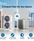 Tough As Nails 4 Ton Central AC And Mini Split Heat Pump showcasing compact dual fan design for any space.