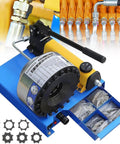 Heavy Duty Hydraulic Hose Crimper Machine With Seven Precision Dies For R1 And R2 Steel Wire Lines Up To One Inch Manual Hand Pump