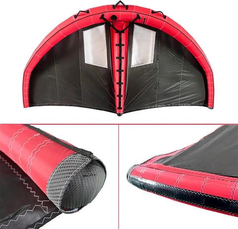 Inflatable Wing Surfing Kit For Wind Wing Foiling And Surfing Portable Surfboard Sail With Handheld Foil Wing Kite Water Sports Gear Easy To Inflate Four Square Meters Ride Ready On Waves Or Snow