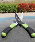 Hedge Clippers With Teflon Coated High Carbon Steel Blades Lightweight 16 Inch Garden Shears With Comfort Grip Handles outdoors