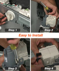 Installation steps for Samsung Front Load Washer Drain Pump Motor Upgrade For DC31 00187A 00178D PX3516 01 DC97 20621A DC97 19289F.